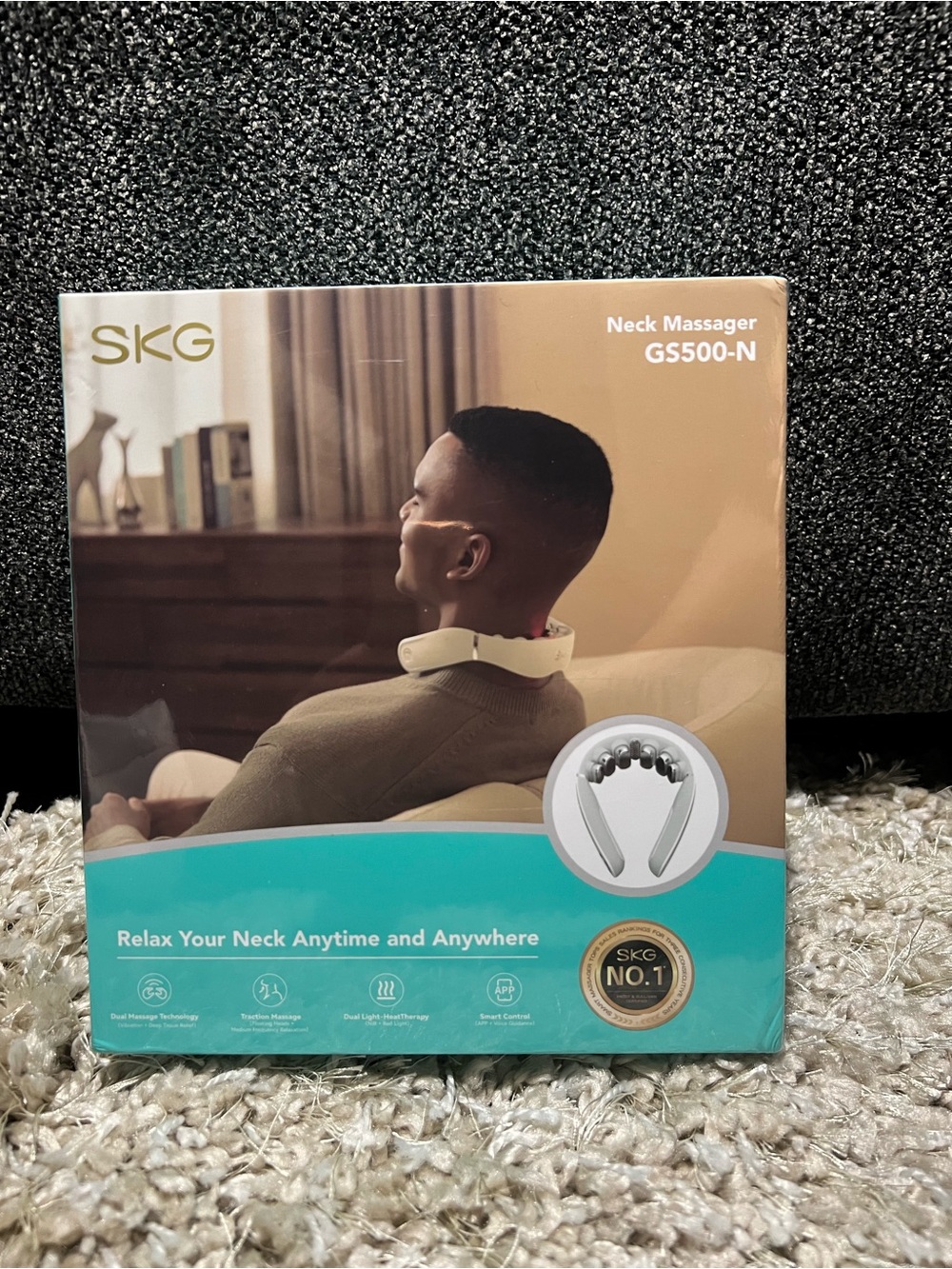 GS500-N White Neck Massager - Portable Neck Relaxation